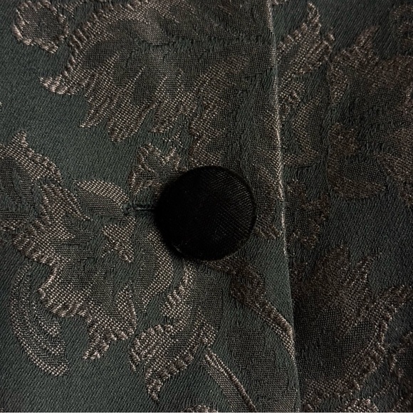 LUCIA LUKKEN Vintage Jacquard & Velvet Blazer L - Picture 8 of 8